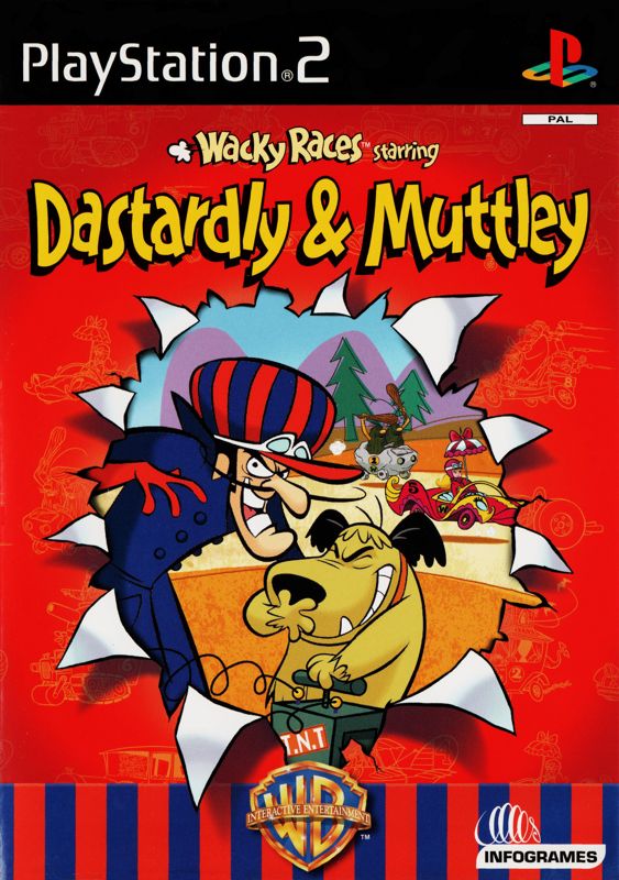 Wacky Races box art for Playstation 2